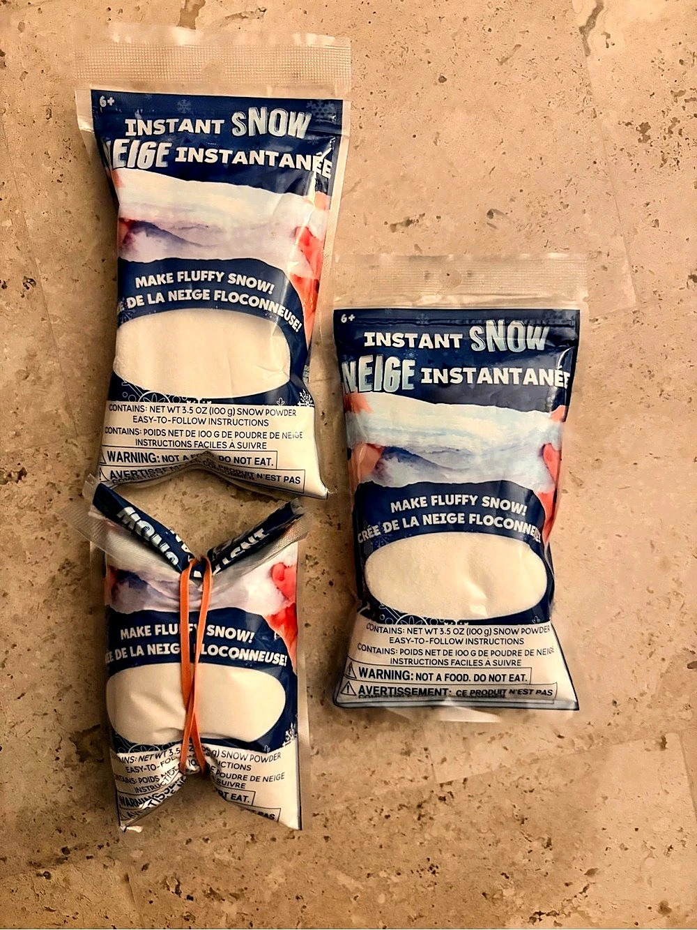 Instant Snow Artificial Snow Party Decor NWT